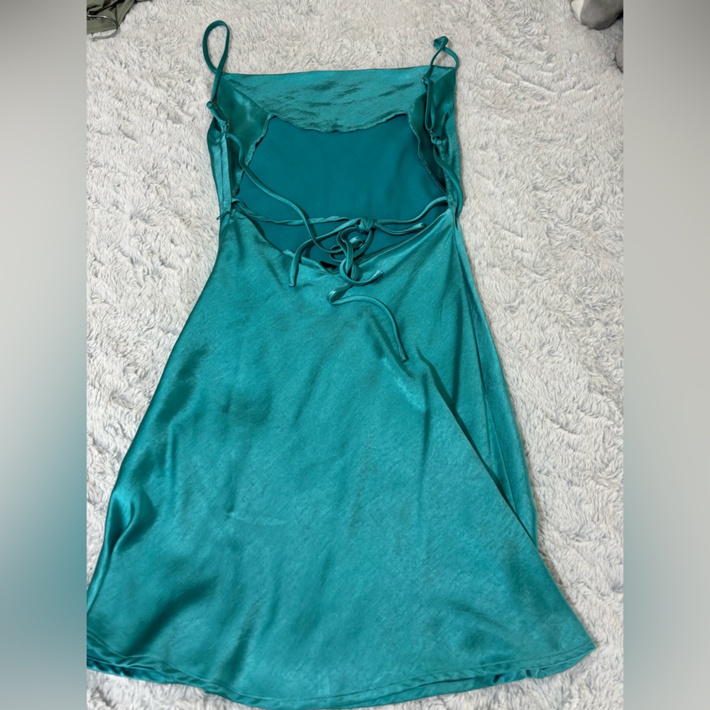 Princess Polly Alfie Mini Dress Blue - Picture 3 of 9